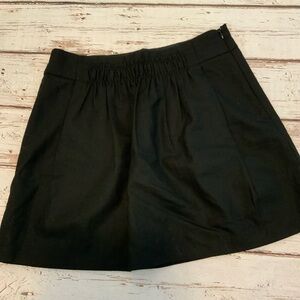 J Crew‎ Gathered Black Wool Blend Skirt - Size 4